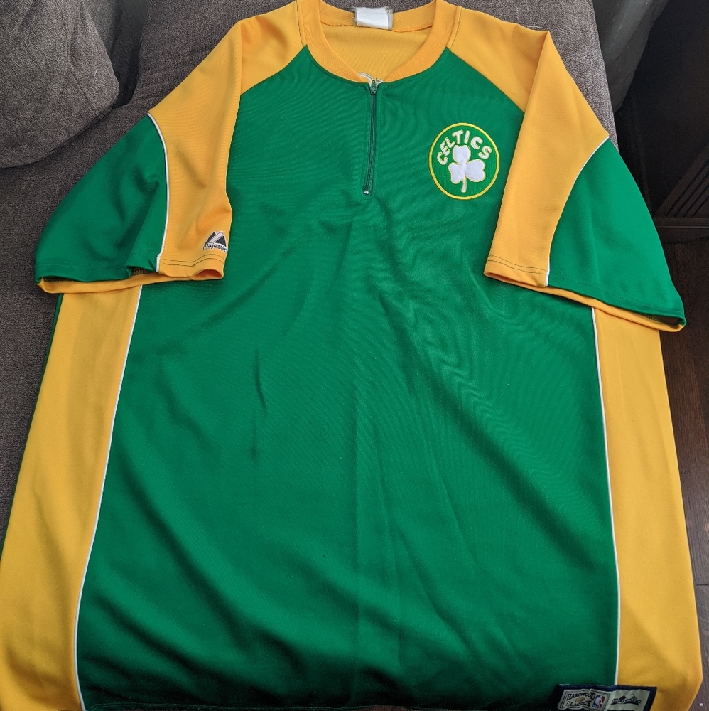 Throwback Celtics Shooting Shirt XL